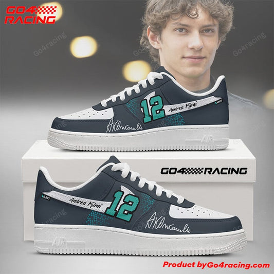 Ideafootwear Andrea Kimi Antonelli - Mecedes Air Low-Top Sneakers Shoes For Men And Women 1