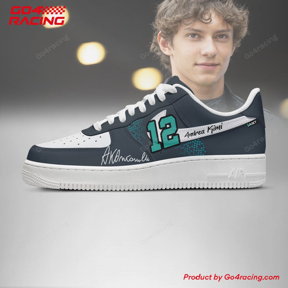Ideafootwear Andrea Kimi Antonelli - Mecedes Air Low-Top Sneakers Shoes For Men And Women 1