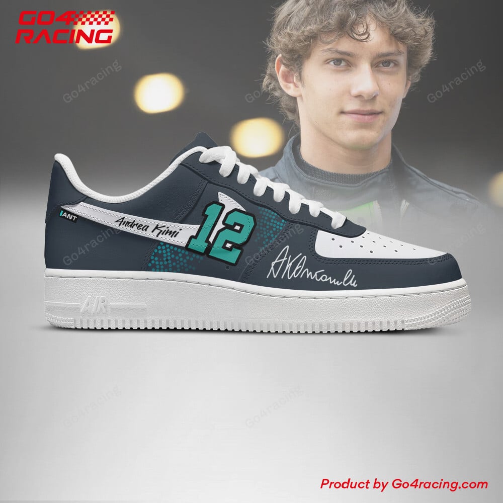 Ideafootwear Andrea Kimi Antonelli - Mecedes Air Low-Top Sneakers Shoes For Men And Women 1