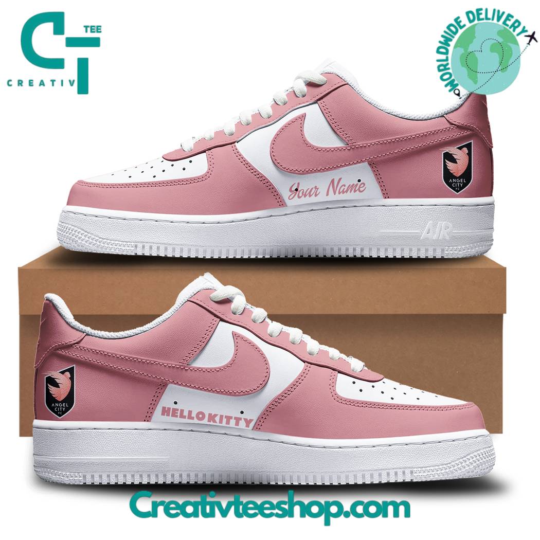 Ideafootwear Angel City FC x Hello Kitty Air Low-Top Sneakers Shoes For Men And Women 1