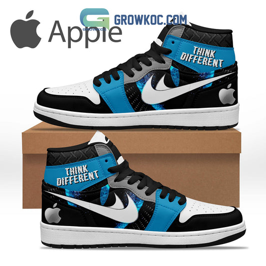 Ideafootwear Apple Think Different AJ1 High Sneakers Shoes For Men And Women 1