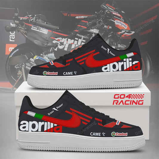 Ideafootwear Aprilia Factory Racing Air Low-Top Sneakers Shoes For Men And Women 1