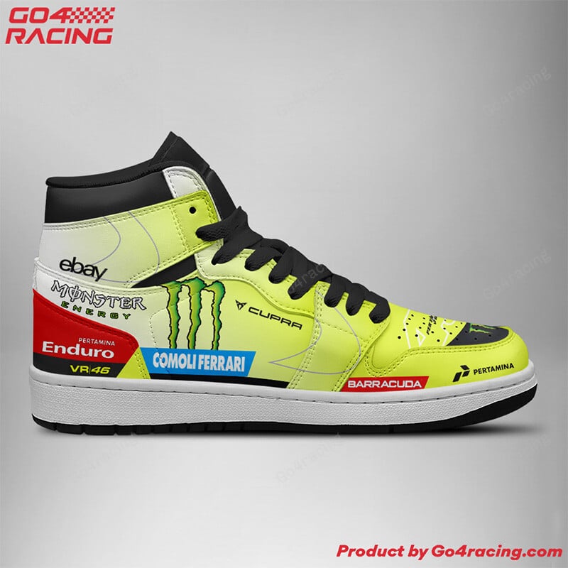 Ideafootwear Aprilia Factory Racing AJ1 High Sneakers Shoes For Men And Women 1