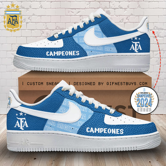 Ideafootwear Argentina Nation Football Team Air Low-Top Sneakers Shoes For Men And Women 1