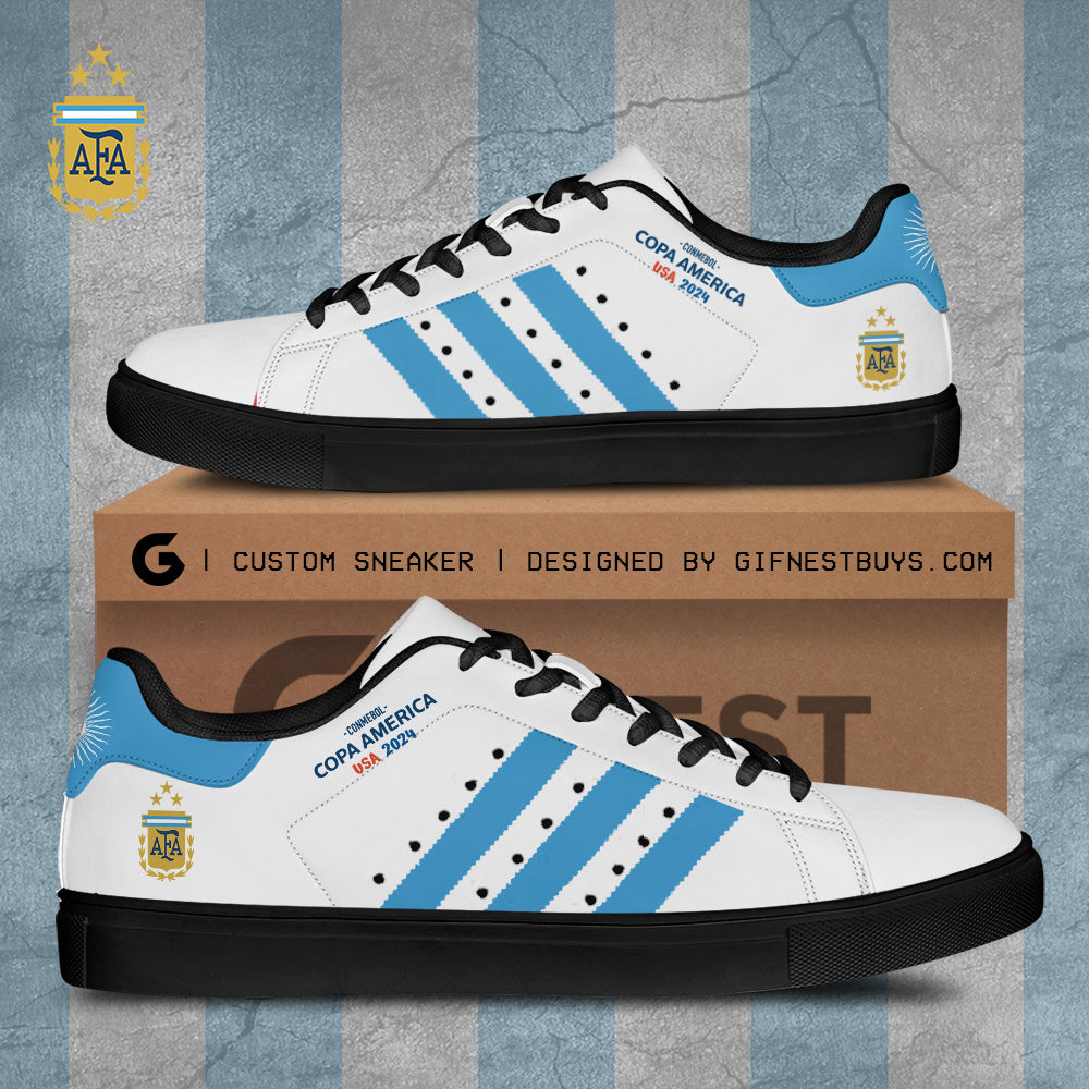 Ideafootwear Argentina National Team Skate Stan Shoes Sneakes For Men And Women 2
