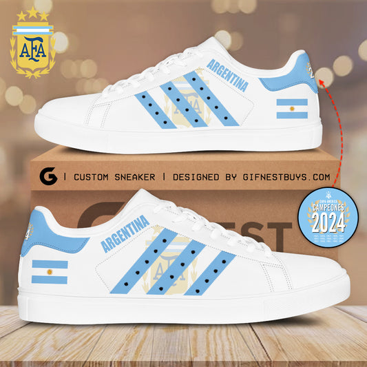 Ideafootwear Argentina National Team Skate Stan Shoes Sneakes For Men And Women 6