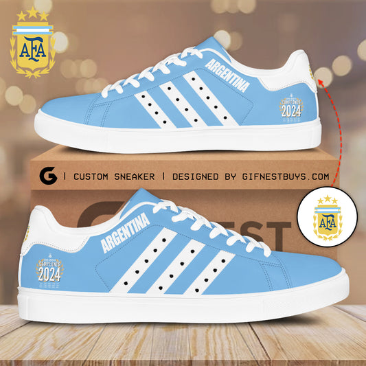 Ideafootwear Argentina National Team Skate Stan Shoes Sneakes For Men And Women 5