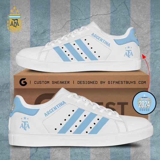 Ideafootwear Argentina National Team Skate Stan Shoes Sneakes For Men And Women 4