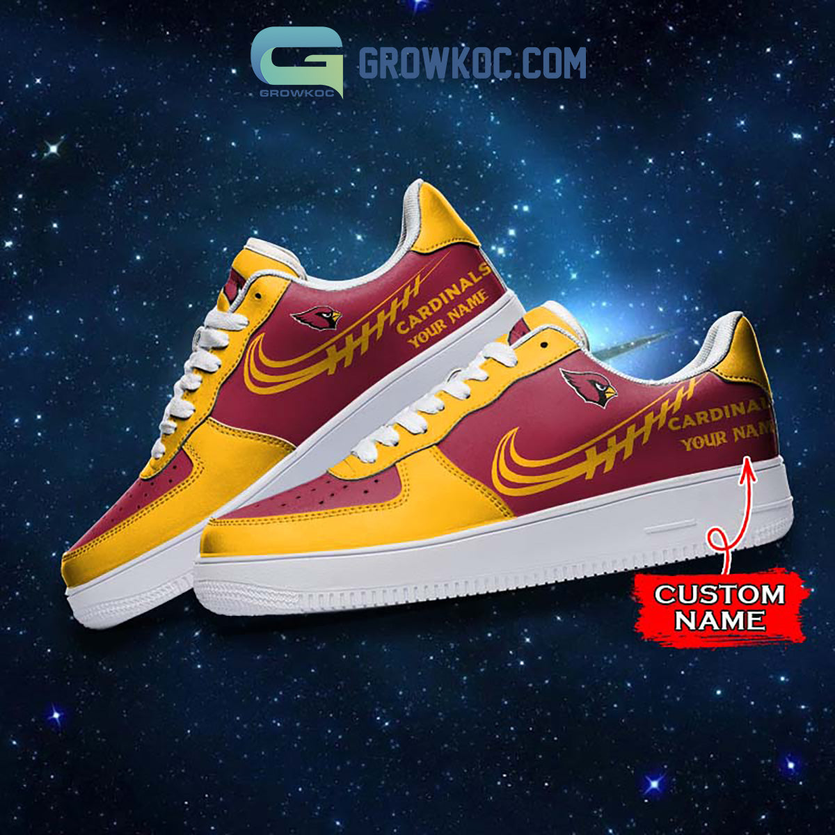 Ideafootwear Arizona Cardinals Air Low-Top Sneakers Shoes For Men And Women 3