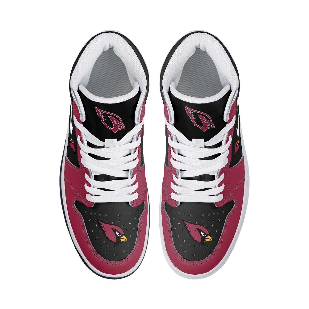 Ideafootwear Arizona Cardinals AJ1 High Sneakers Shoes For Men And Women 7