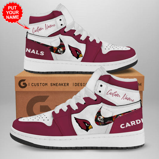 Ideafootwear Arizona Cardinals AJ1 High Sneakers Shoes For Men And Women 4