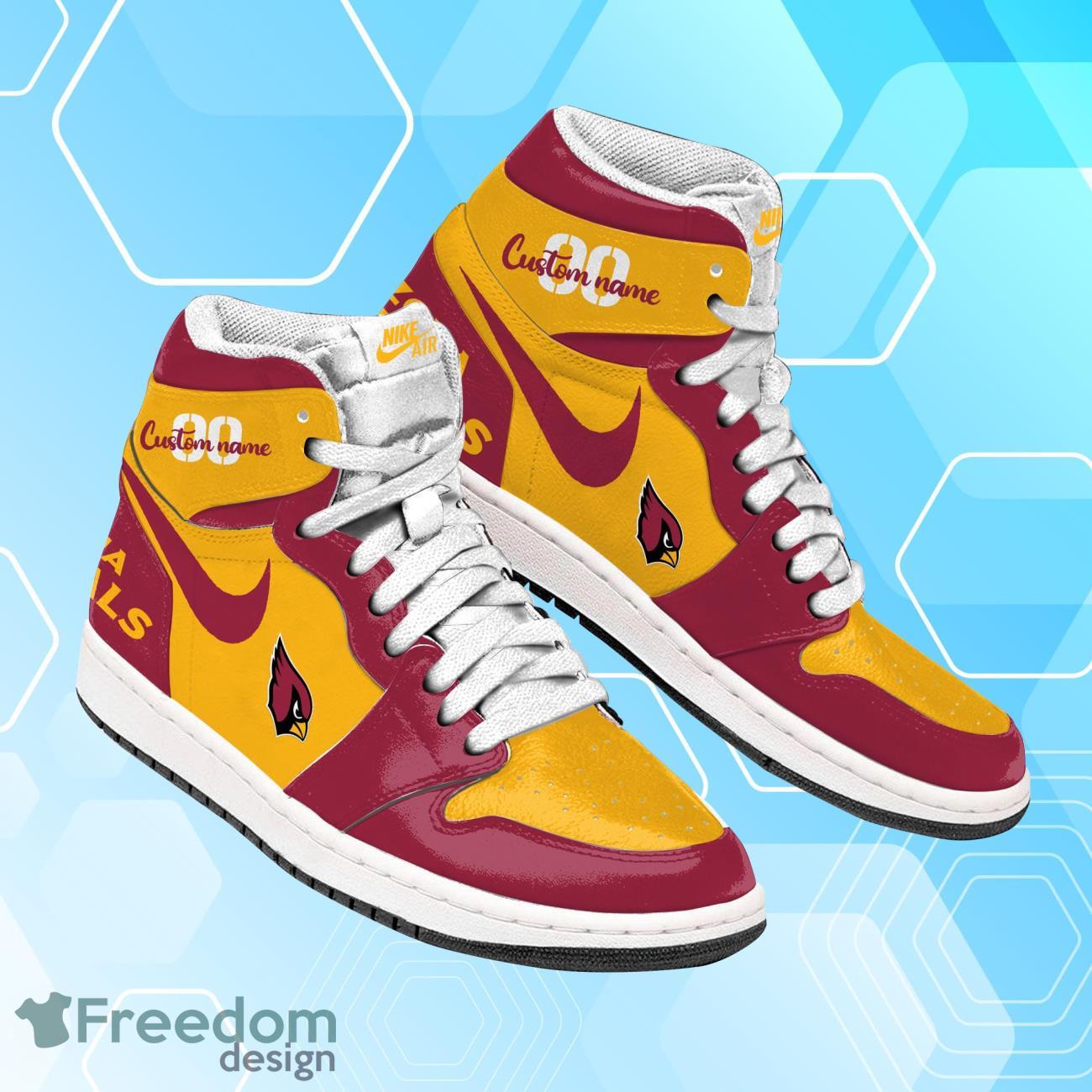 Ideafootwear Arizona Cardinals AJ1 High Sneakers Shoes For Men And Women 1