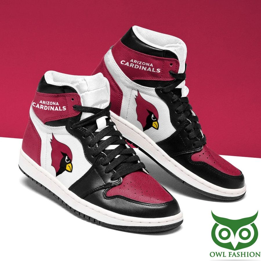 Ideafootwear Arizona Cardinals AJ1 High Sneakers Shoes For Men And Women 13