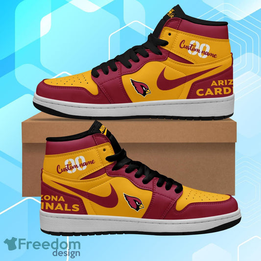 Ideafootwear Arizona Cardinals AJ1 High Sneakers Shoes For Men And Women 2