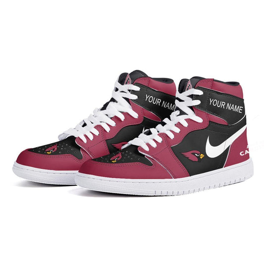 Ideafootwear Arizona Cardinals AJ1 High Sneakers Shoes For Men And Women 7