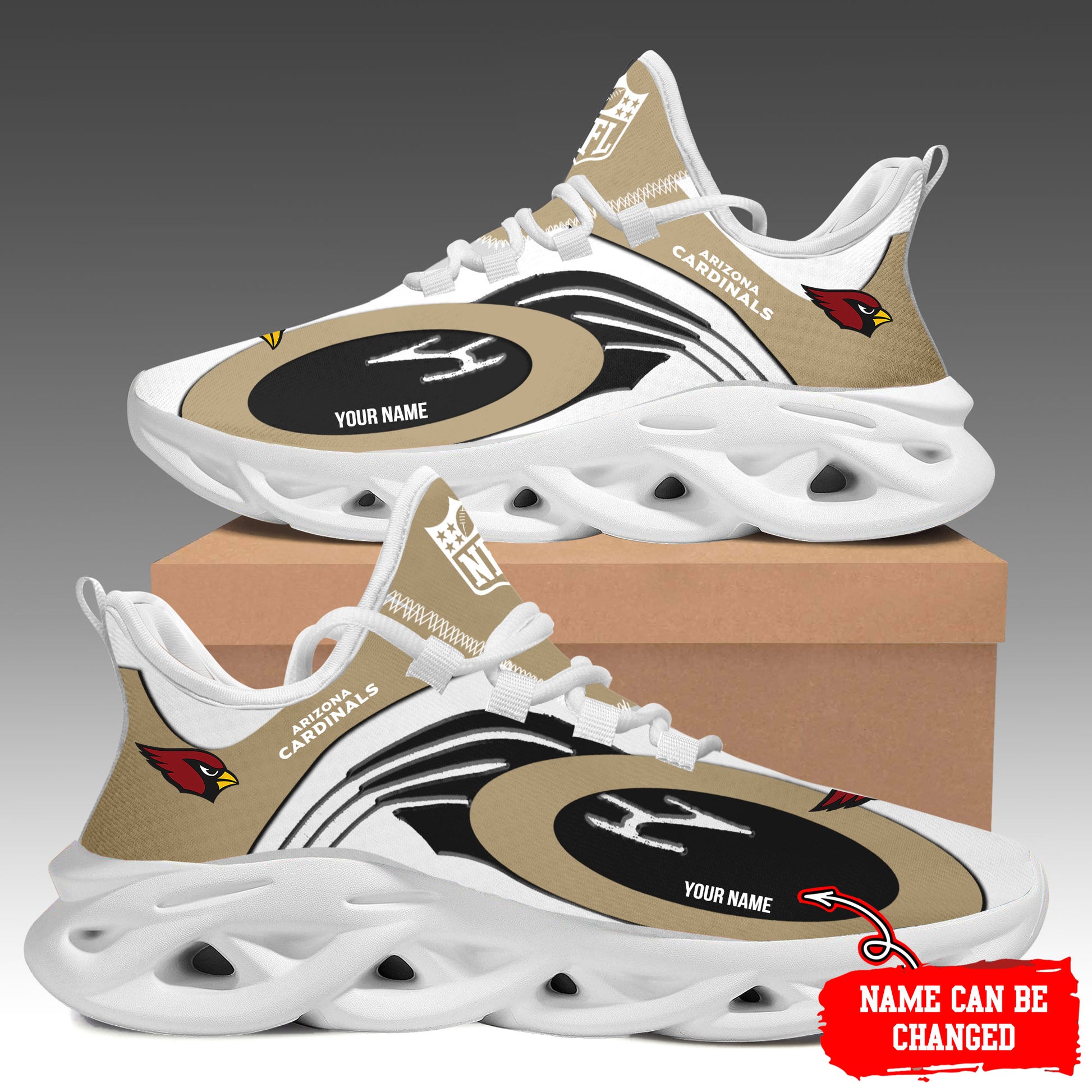 Ideafootwear Arizona Cardinals Max Soul Shoes Sneakers For Men And Women 6