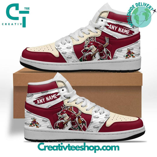 Ideafootwear Arizona Coyotes AJ1 High Sneakers Shoes For Men And Women 1