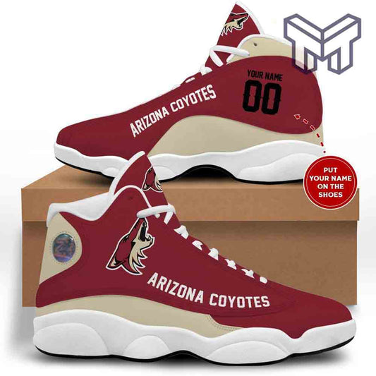 Ideafootwear Arizona Coyotes AJ13 Sneakers Shoes For Men And Women 1
