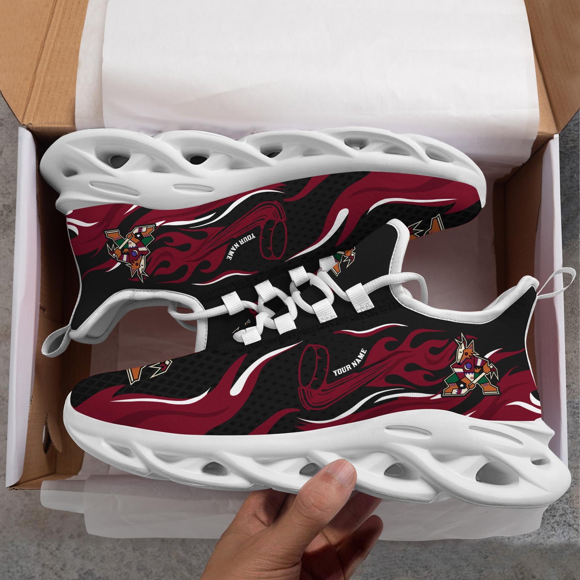 Ideafootwear Arizona Coyotes Max Soul Shoes Sneakers For Men And Women 3