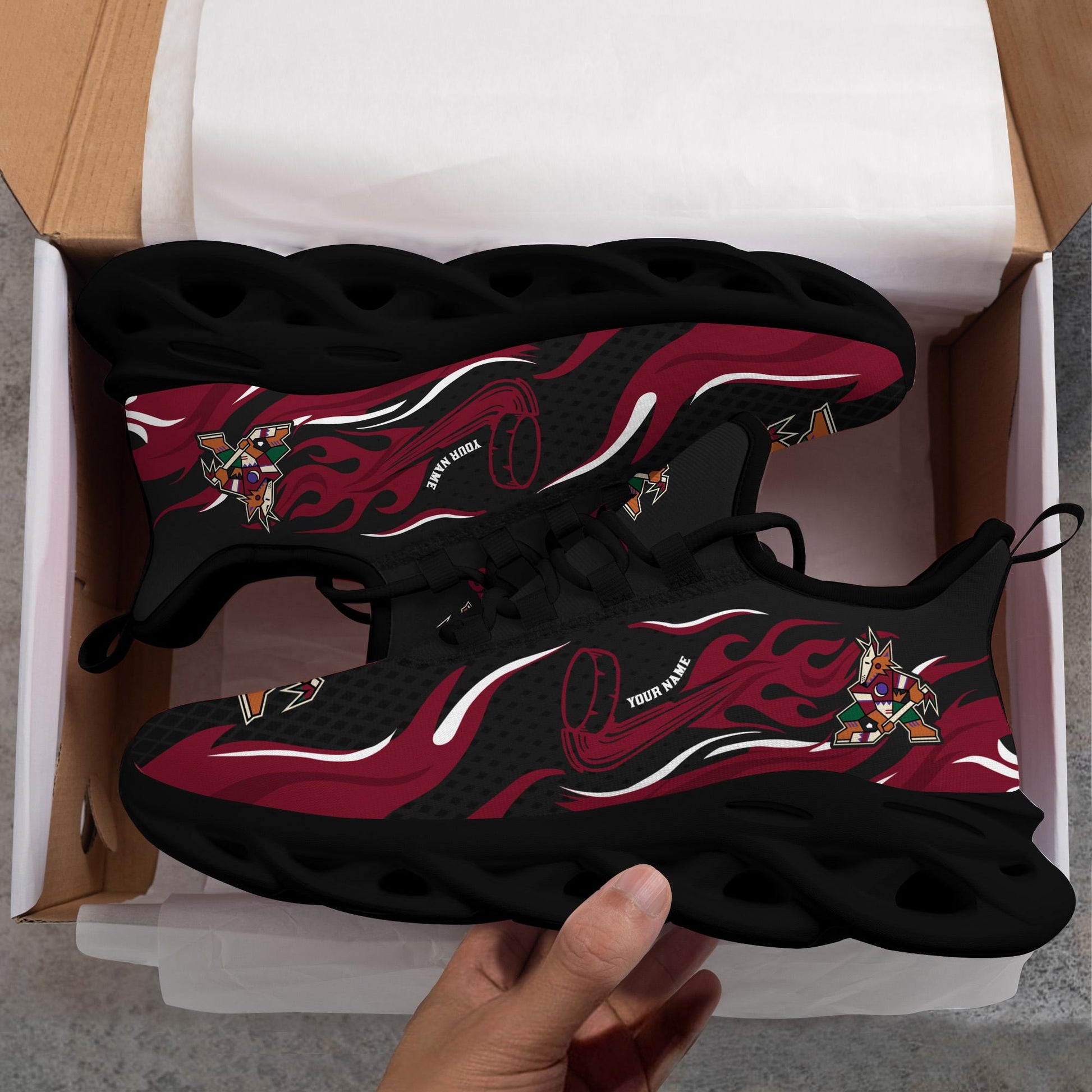 Ideafootwear Arizona Coyotes Max Soul Shoes Sneakers For Men And Women 3