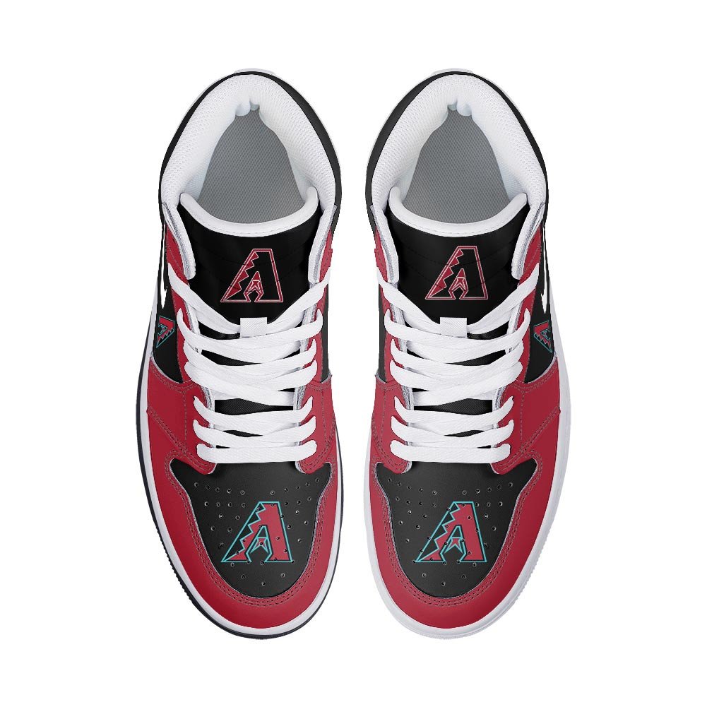Ideafootwear Arizona Diamondbacks AJ1 High Sneakers Shoes For Men And Women 3