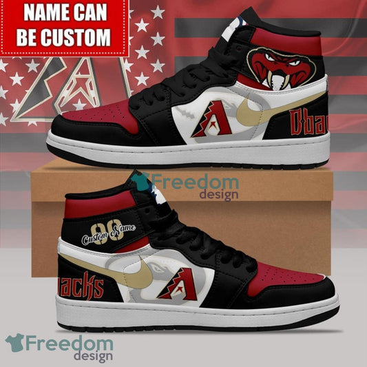 Ideafootwear Arizona Diamondbacks AJ1 High Sneakers Shoes For Men And Women 9