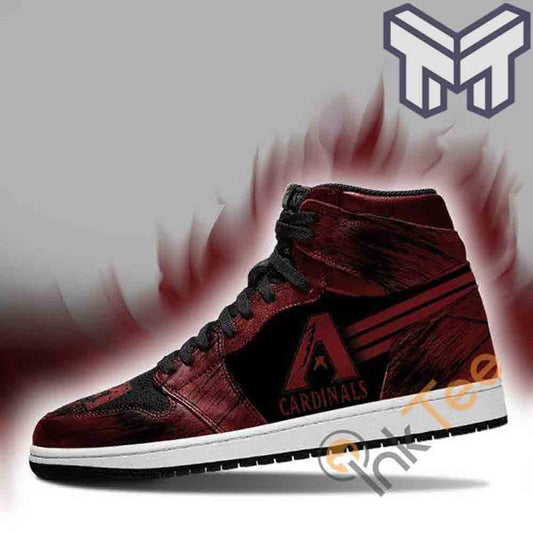 Ideafootwear Arizona Diamondbacks AJ1 High Sneakers Shoes For Men And Women 4