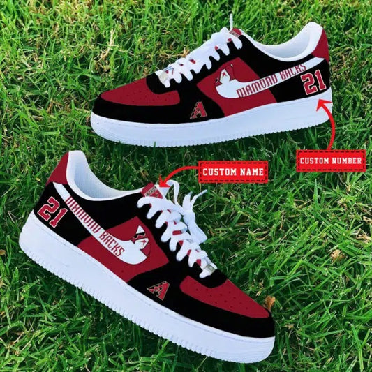 Ideafootwear Arizona Diamondbacks MLB Air Low-Top Sneakers Shoes For Men And Women 1