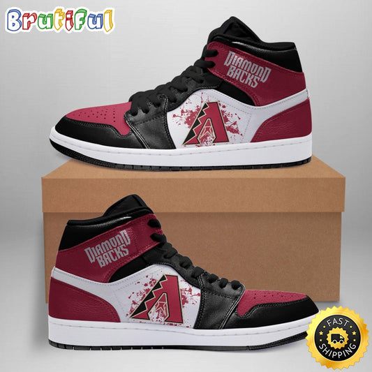 Ideafootwear Arizona Diamondbacks MLB AJ1 High Sneakers Shoes For Men And Women 2