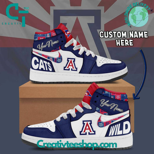 Ideafootwear Arizona Wildcats AJ1 High Sneakers Shoes For Men And Women 1