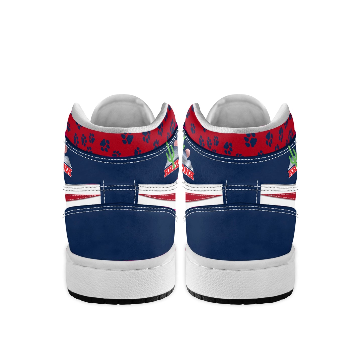 Ideafootwear Arizona Wildcats AJ1 High Sneakers Shoes For Men And Women 2