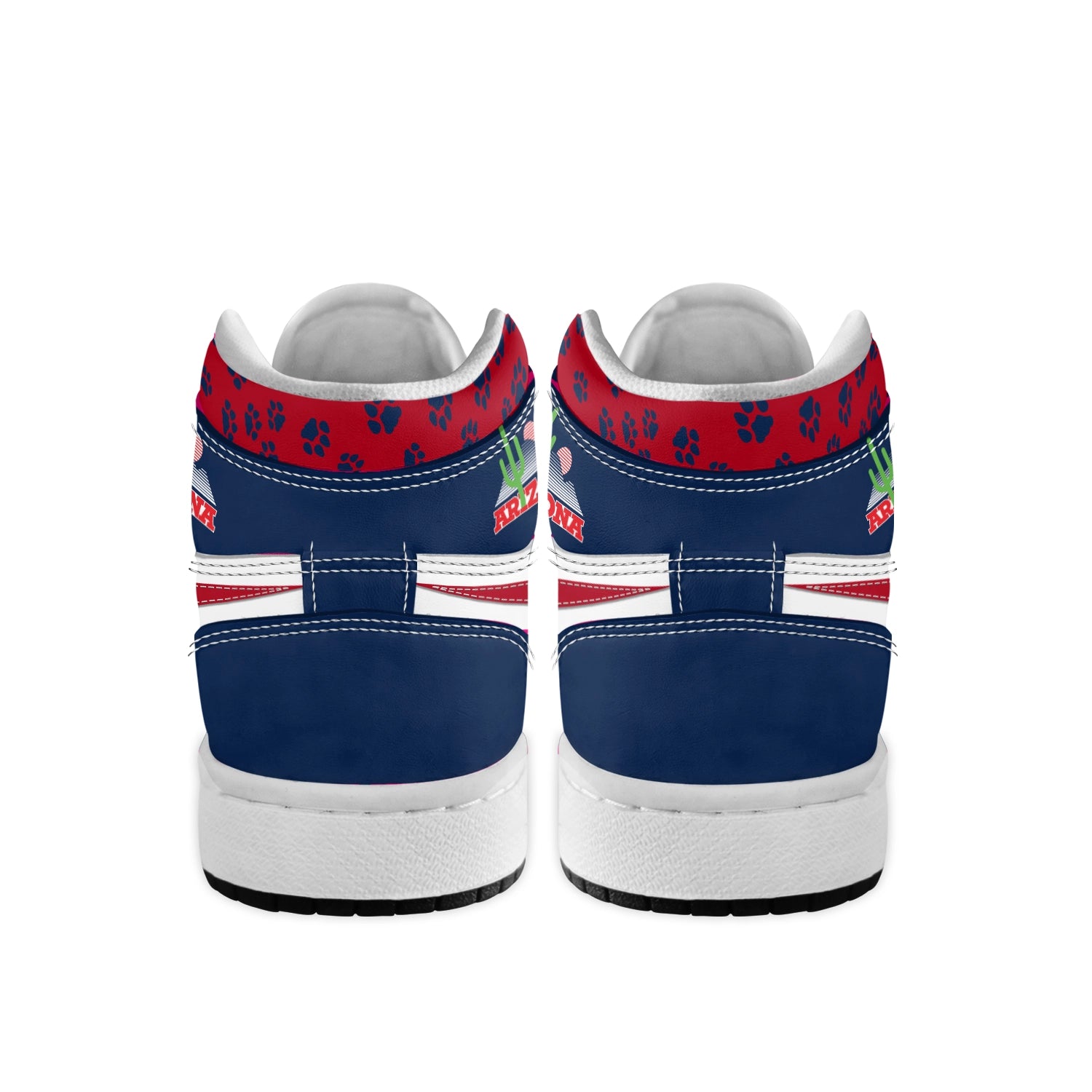 Ideafootwear Arizona Wildcats AJ1 High Sneakers Shoes For Men And Women 2