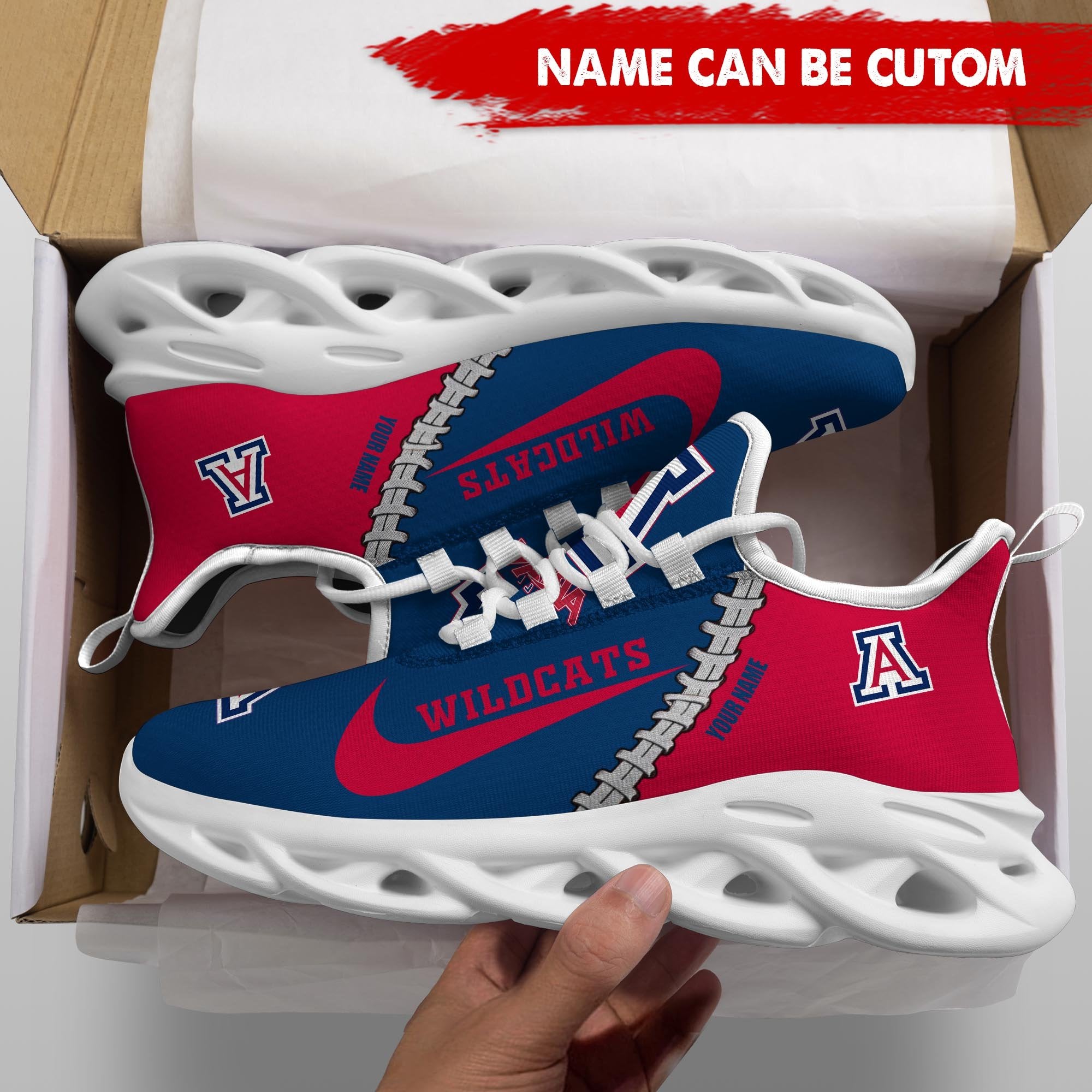 Ideafootwear Arizona Wildcats Max Soul Shoes Sneakers For Men And Women 1