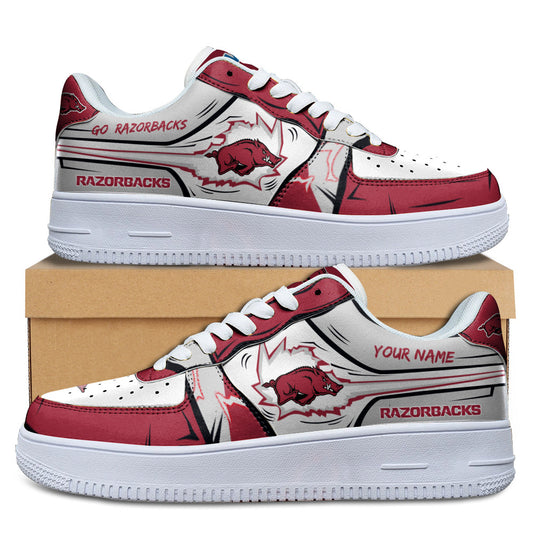 Ideafootwear Arkansas Razorbacks Air Low-Top Sneakers Shoes For Men And Women 1