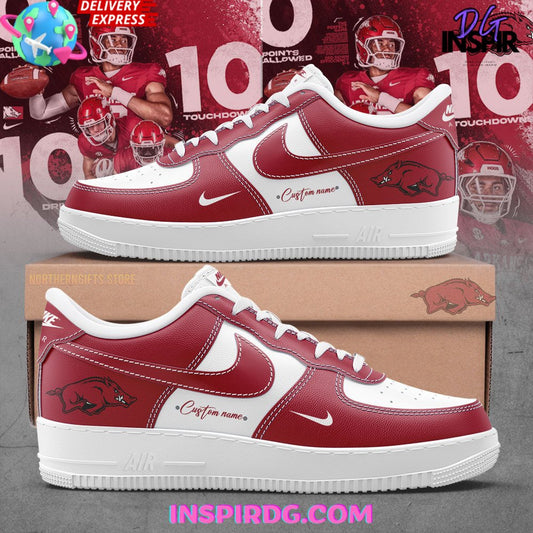 Ideafootwear Arkansas Razorbacks Air Low-Top Sneakers Shoes For Men And Women 3