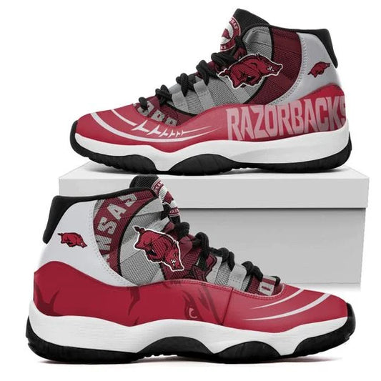 Ideafootwear Arkansas Razorbacks AJ13 Sneakers Shoes For Men And Women 2