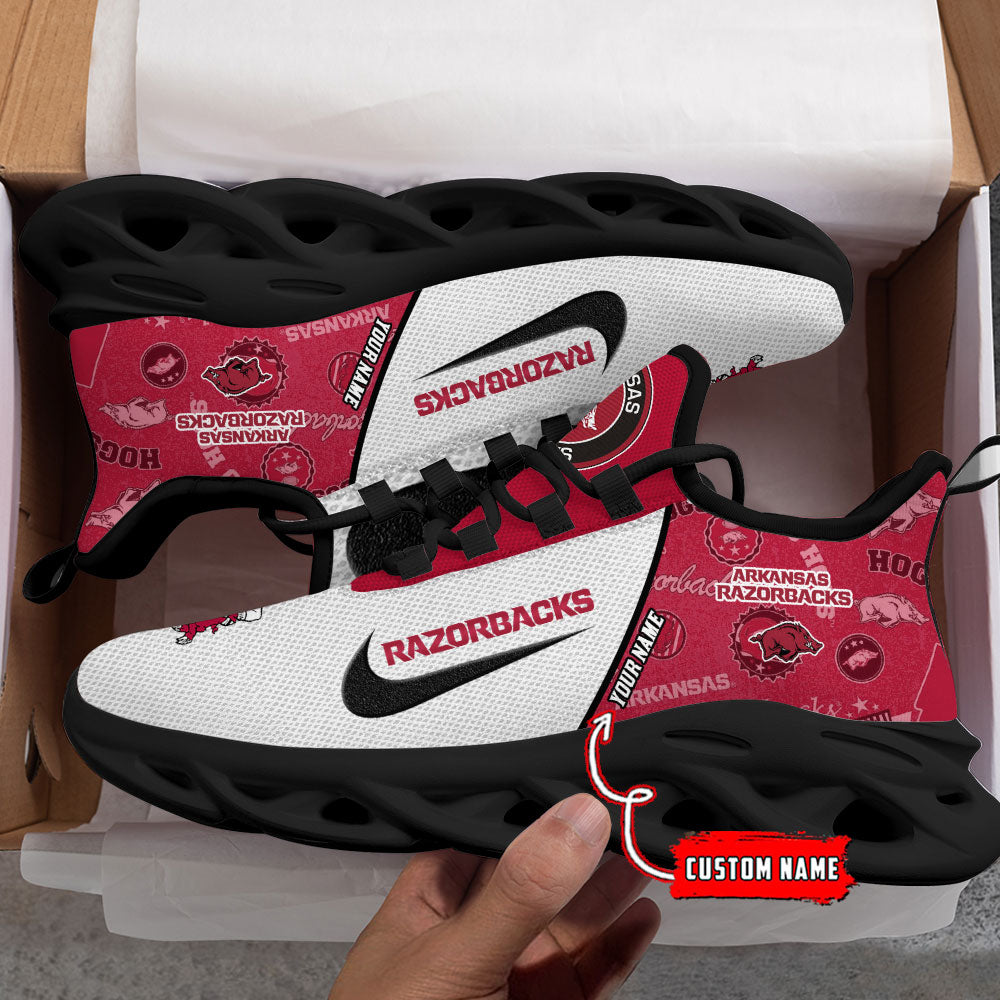 Ideafootwear Arkansas Razorbacks Max Soul Shoes Sneakers For Men And Women 1