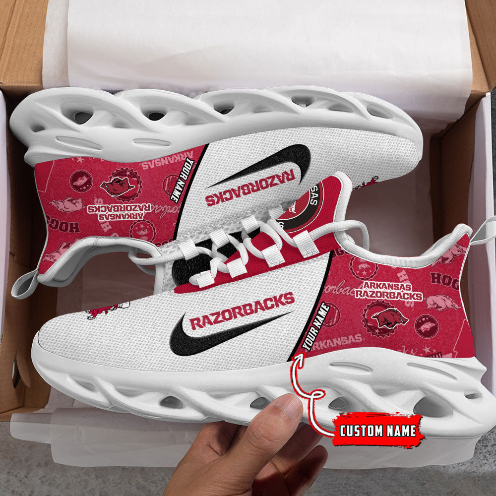 Ideafootwear Arkansas Razorbacks Max Soul Shoes Sneakers For Men And Women 1