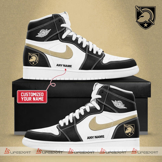 Ideafootwear Army Black Knights AJ1 High Sneakers Shoes For Men And Women 1