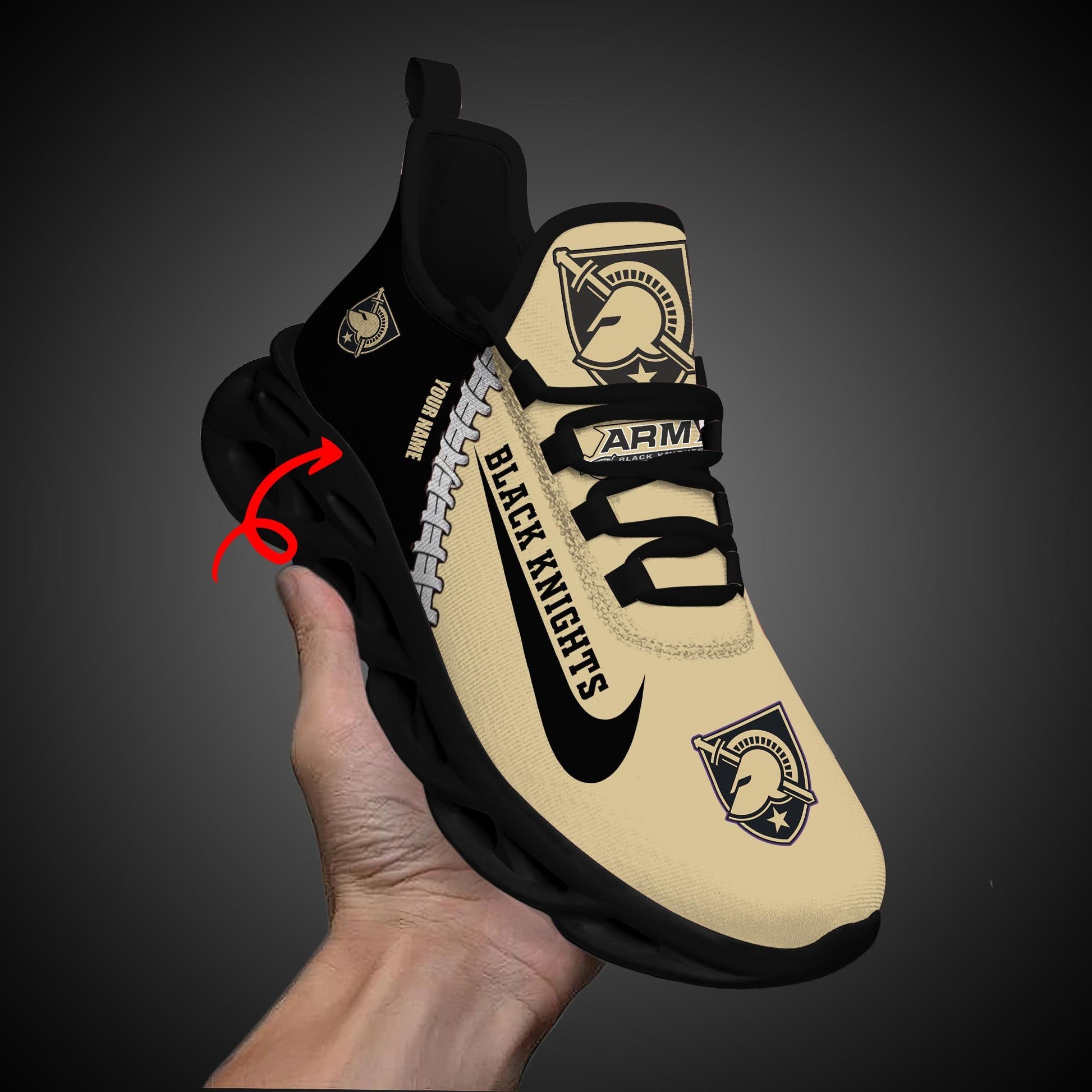 Ideafootwear Army Black Knights Max Soul Shoes Sneakers For Men And Women 1