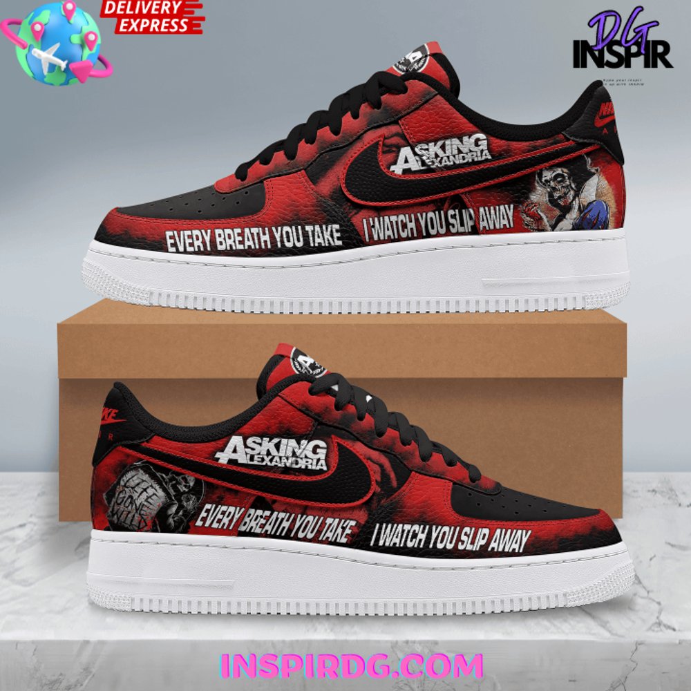 Ideafootwear Asking Alexandria Slip Away Air Low-Top Sneakers Shoes For Men And Women 1