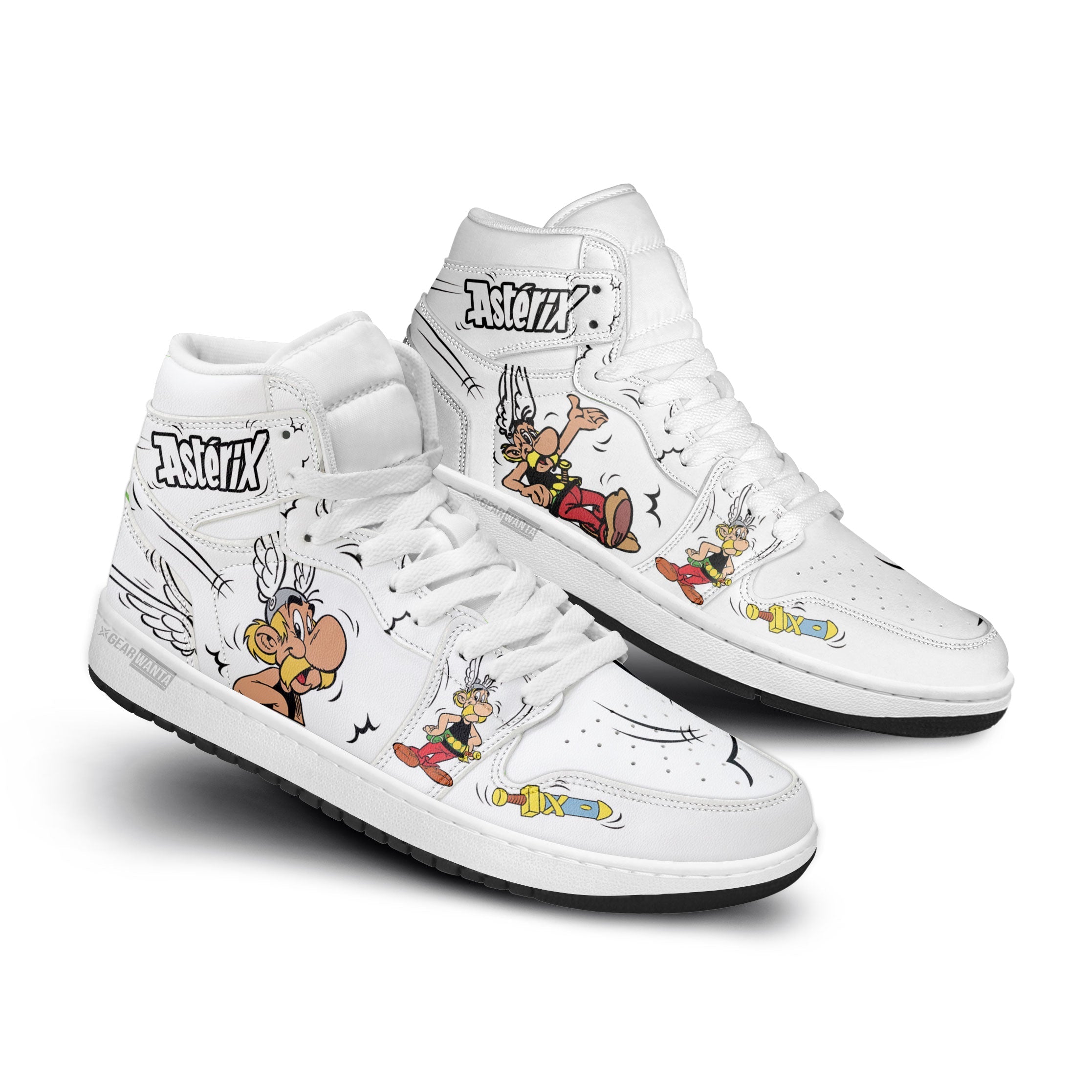 Ideafootwear Asterix AJ1 High Sneakers Shoes For Men And Women 2