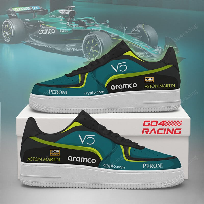 Ideafootwear Aston Martin Formula Air Low-Top Sneakers Shoes For Men And Women 1