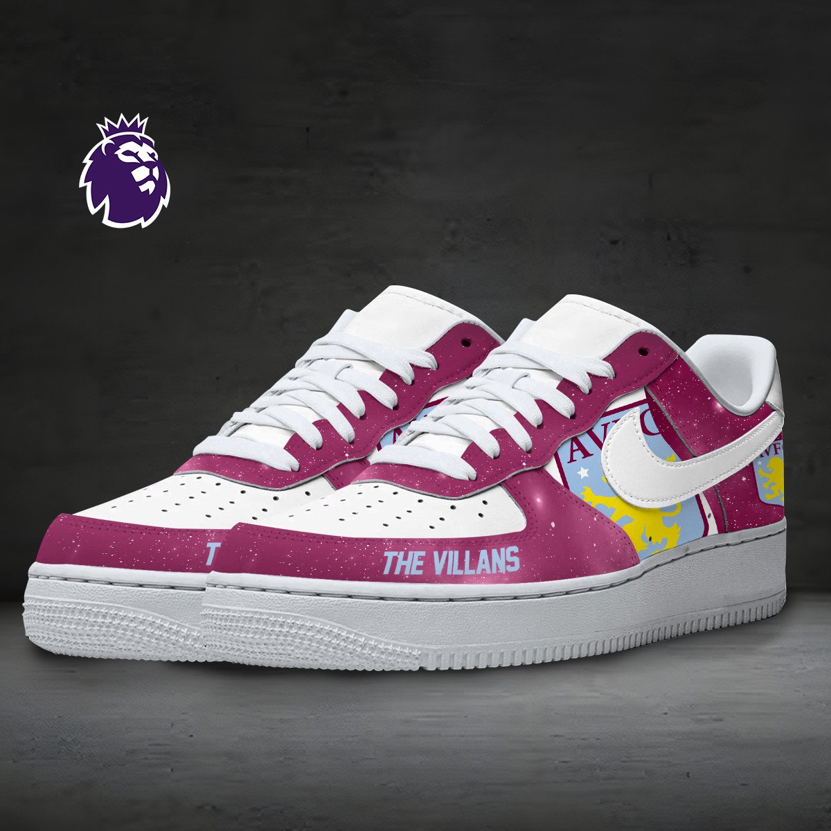 Ideafootwear Aston Villa Air Low-Top Sneakers Shoes For Men And Women 1