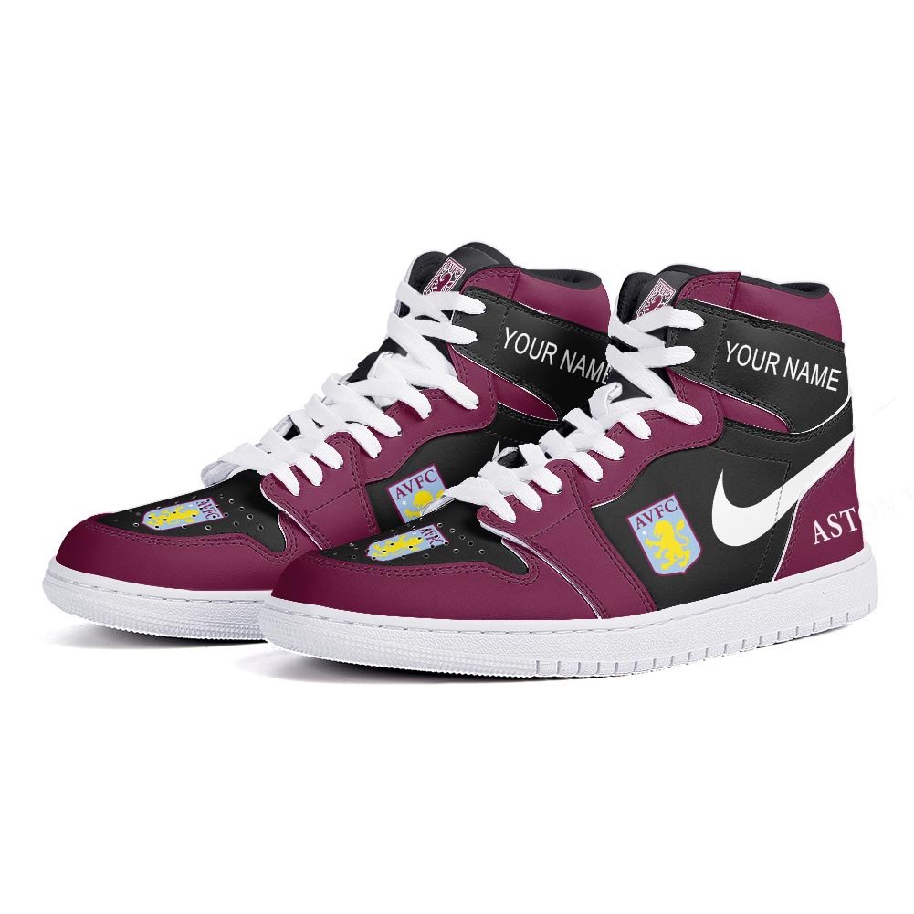 Ideafootwear Aston Villa AJ1 High Sneakers Shoes For Men And Women 1