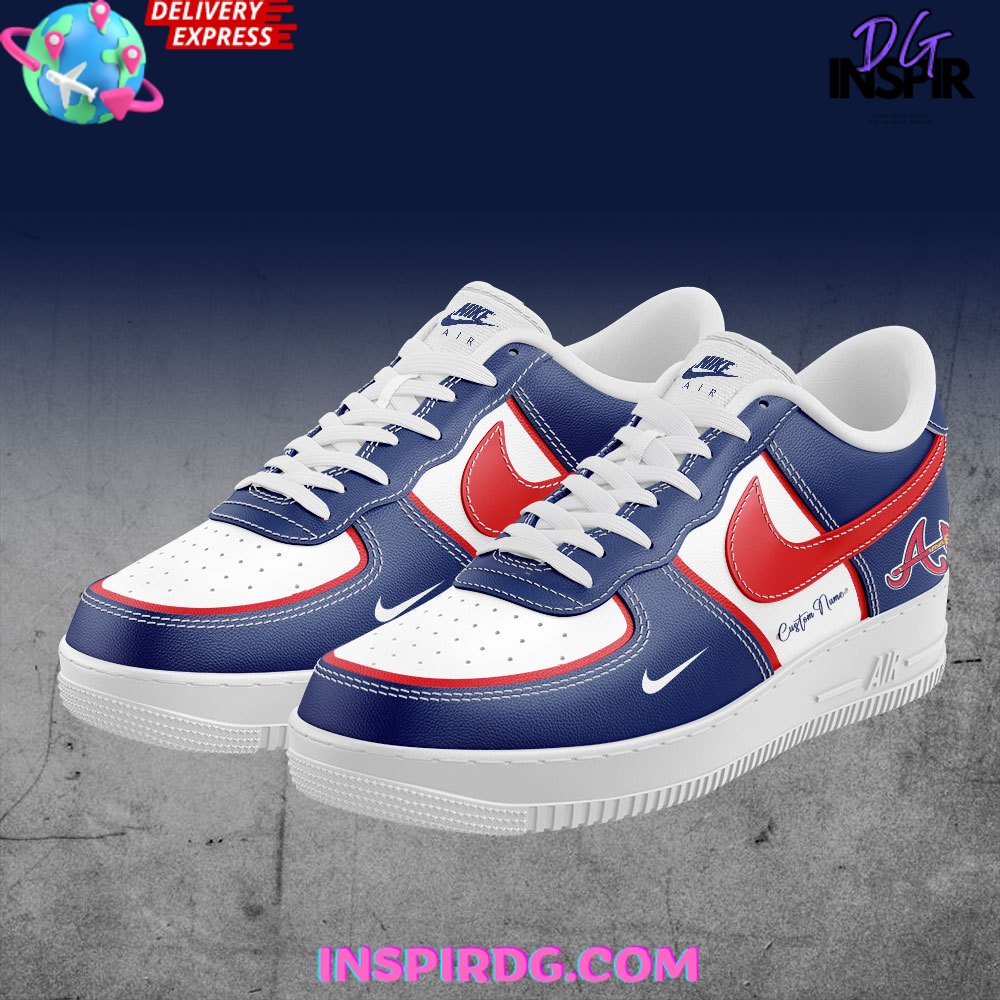 Ideafootwear Atlanta Braves Air Low-Top Sneakers Shoes For Men And Women 1