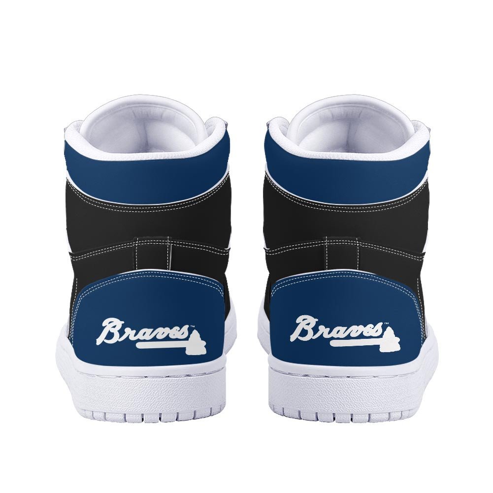 Ideafootwear Atlanta Braves AJ1 High Sneakers Shoes For Men And Women 5