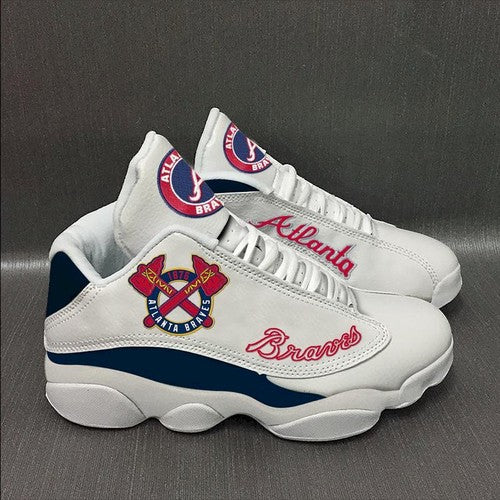Ideafootwear Atlanta Braves AJ13 Sneakers Shoes For Men And Women 5