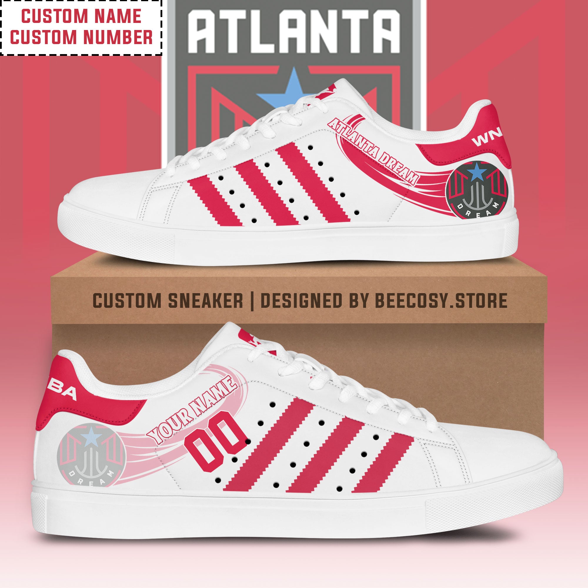 Ideafootwear Atlanta Dream Skate Stan Shoes Sneakes For Men And Women 1