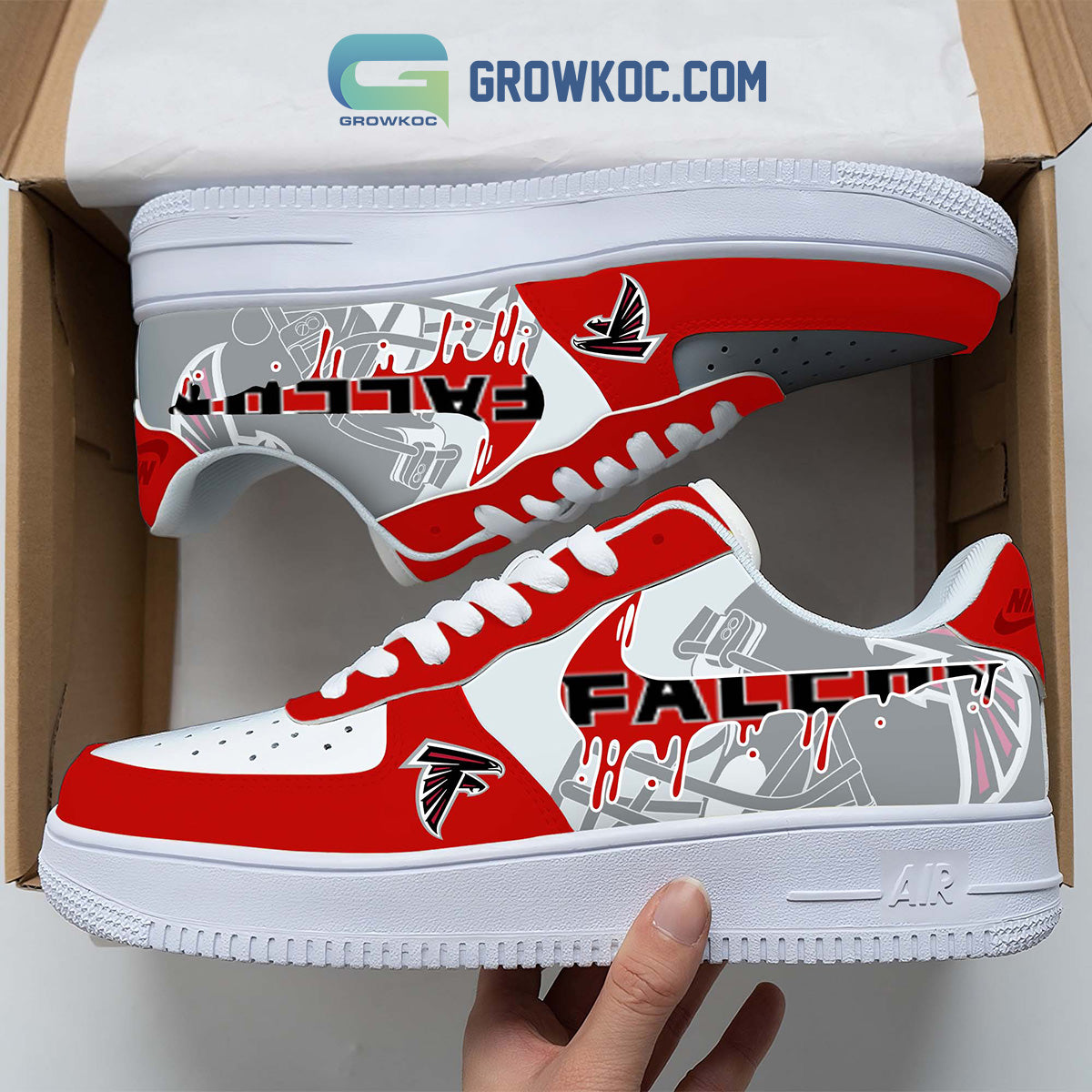 Ideafootwear Atlanta Falcons Air Low-Top Sneakers Shoes For Men And Women 5
